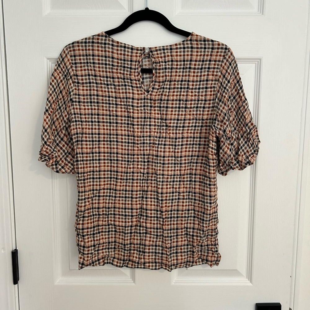 A new day plaid t-shirt